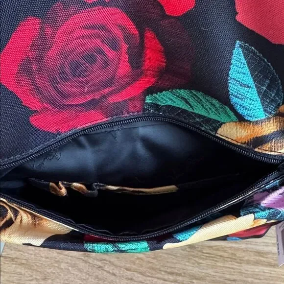 Vera Bradley Grande Laptop Backpack in the Havana Rose Pattern Butterfly Travel - Picture 7 of 12